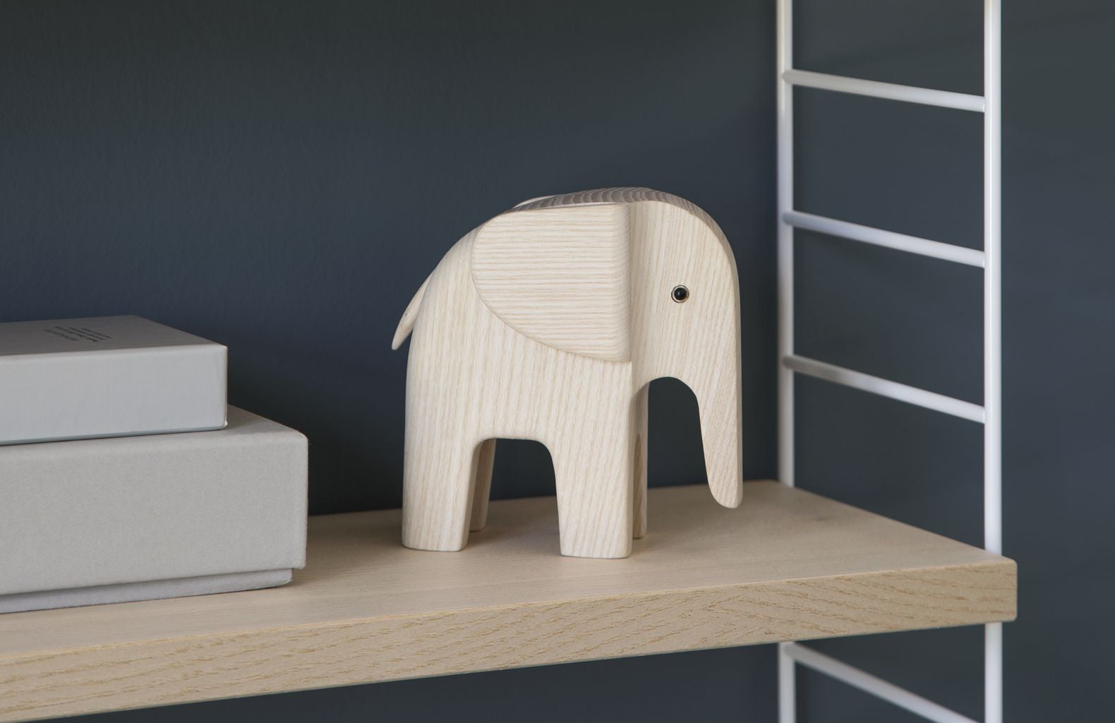 Novoform Design Elephant Dekorativní postava, přírodní popel
