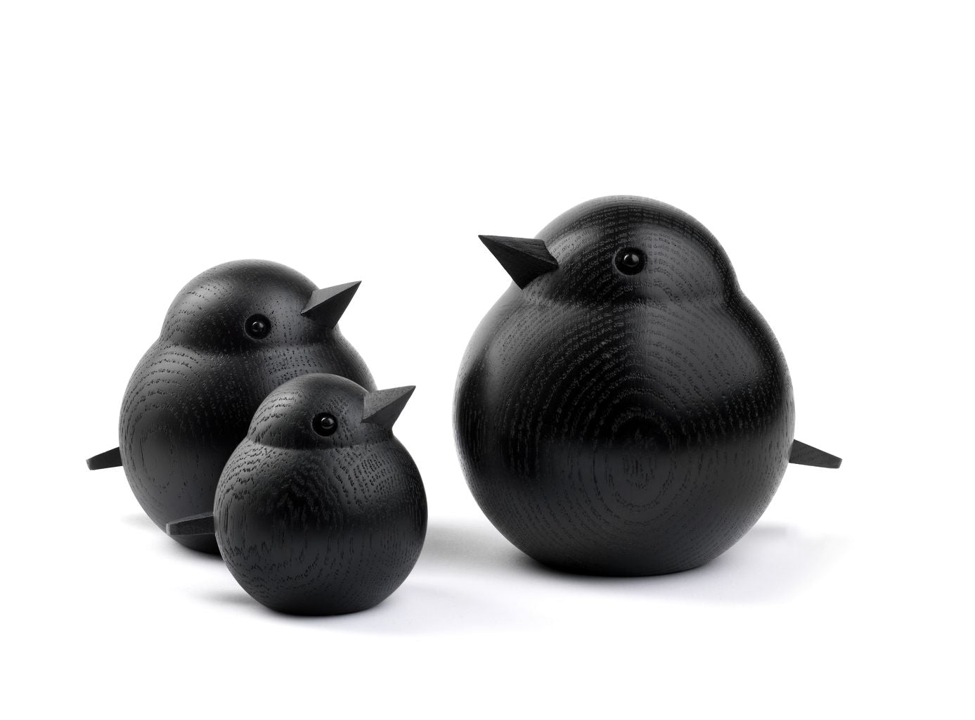 Novoform Design Mini Sparrow Dekorativní postava, černý obarvený dub