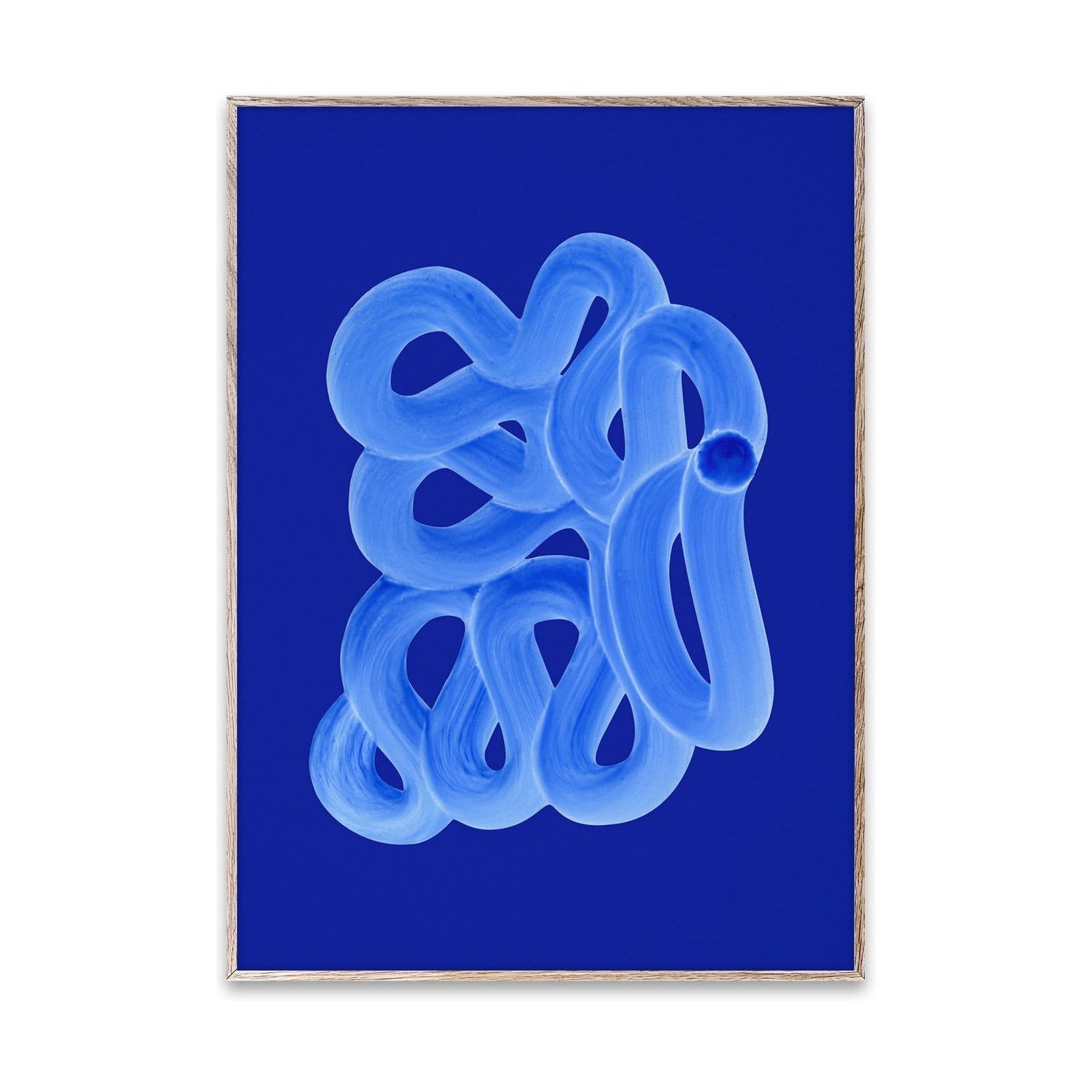 Papírový kolektivní plakát s modrým štětcem, 50x70 cm