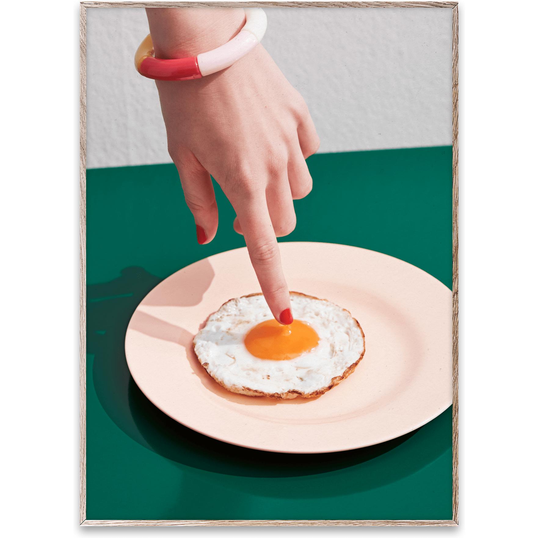 Papírové kolektivní plakát smaženého vajec, 30x40 cm