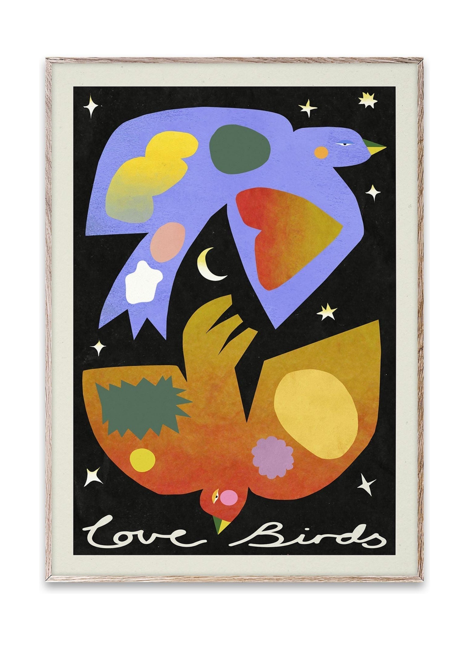 Paper Collective Love Birds Poster, 50 X70 Cm