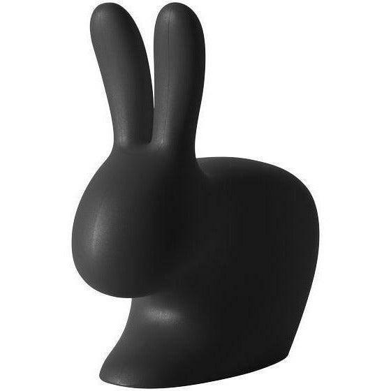 Králík qeeboo králičí dětská židle, černá