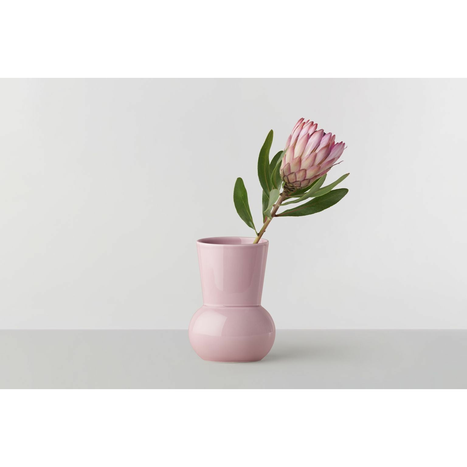 RO kolekce č. 66 Oválná váza, růžová