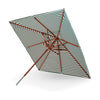 Skagerak Messina parasol 300x300 cm, lehký meruňkový/tmavě zelený pruh