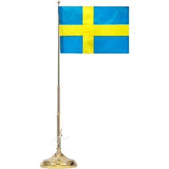 Skultuna stolní vlajka h 40 cm Švédsko