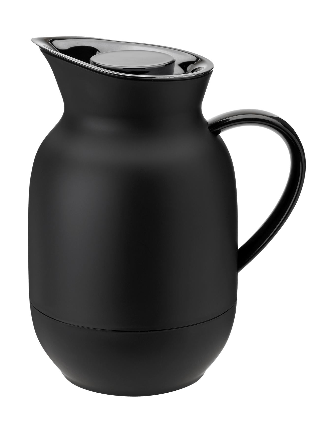 Stelton Amphora Vacuum Jug Coffee 1 L, měkká černá