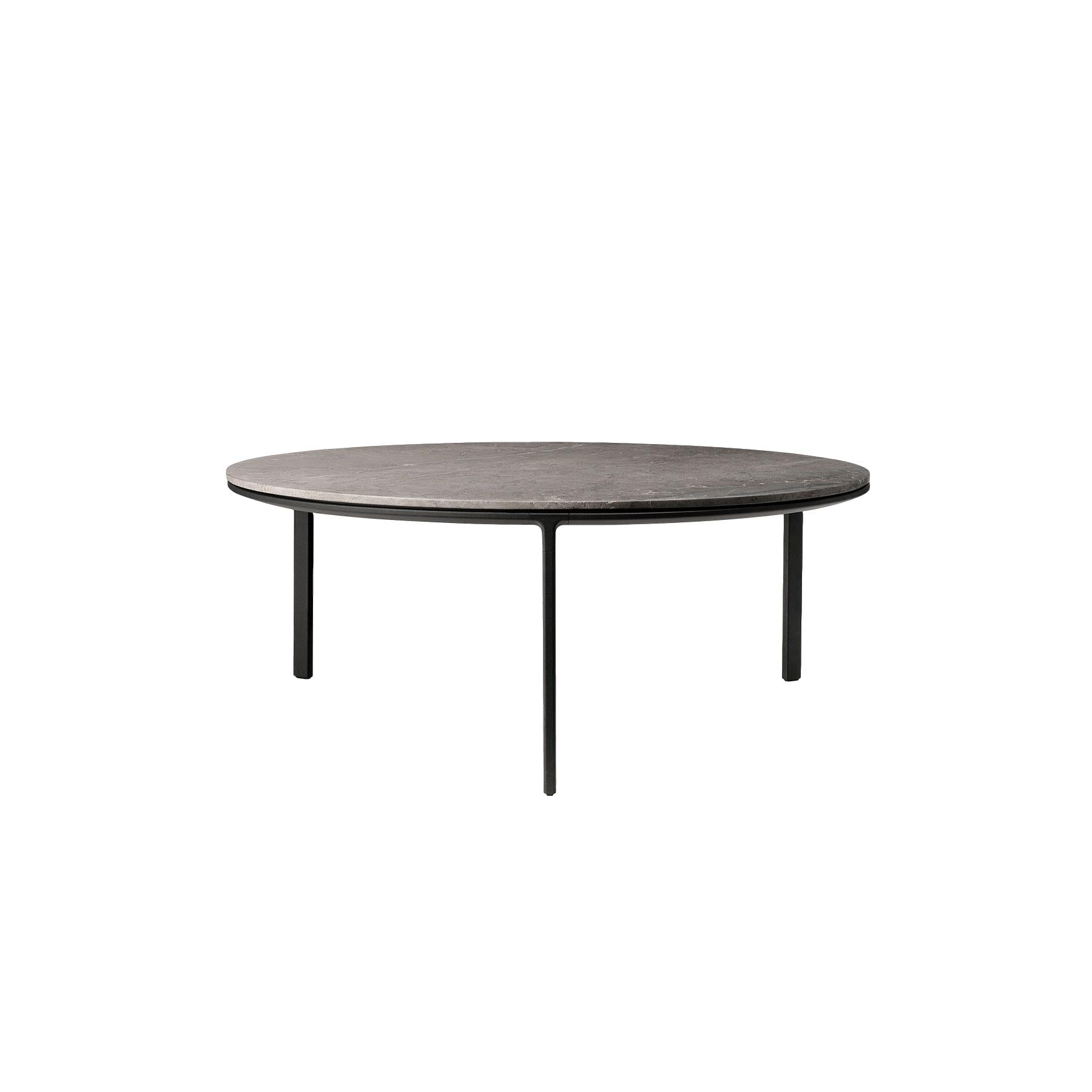 VIPP 425 Konferenční stolek Světlo šedý mramor, Ø 90 cm