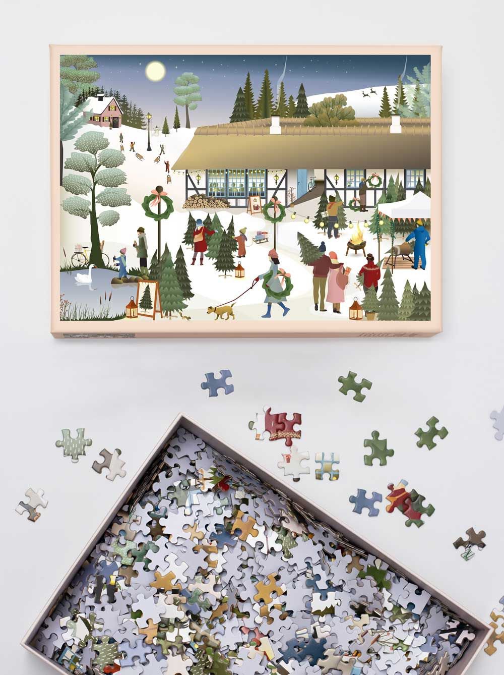 Vissevasse Christmas Tree Farm Puzzle s 1000 kusy