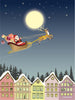 Vissevasse Santa & Rudolf plakát, 30x40 cm