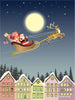 Vissevasse Santa & Rudolf plakát, 50x70 cm