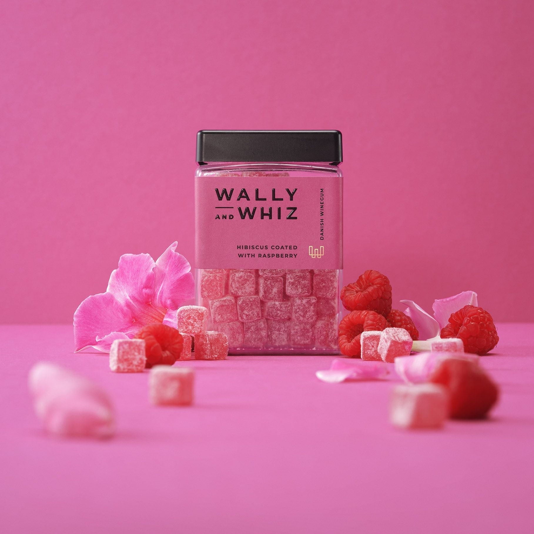 Wally a Whiz Wine Gum Cube, Hibiscus s malinou, 240G