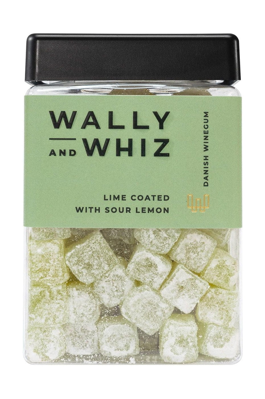 Wally a Whiz Wine Gum Cube, limety s kyselým citron, 240g