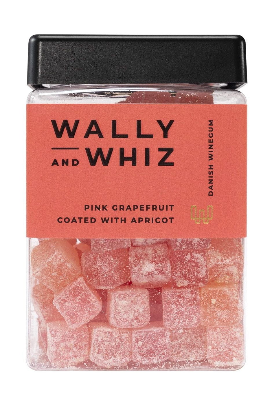 Wally a Whiz Wine Gum Cube, růžový grapefruit s meruňkami, 240G