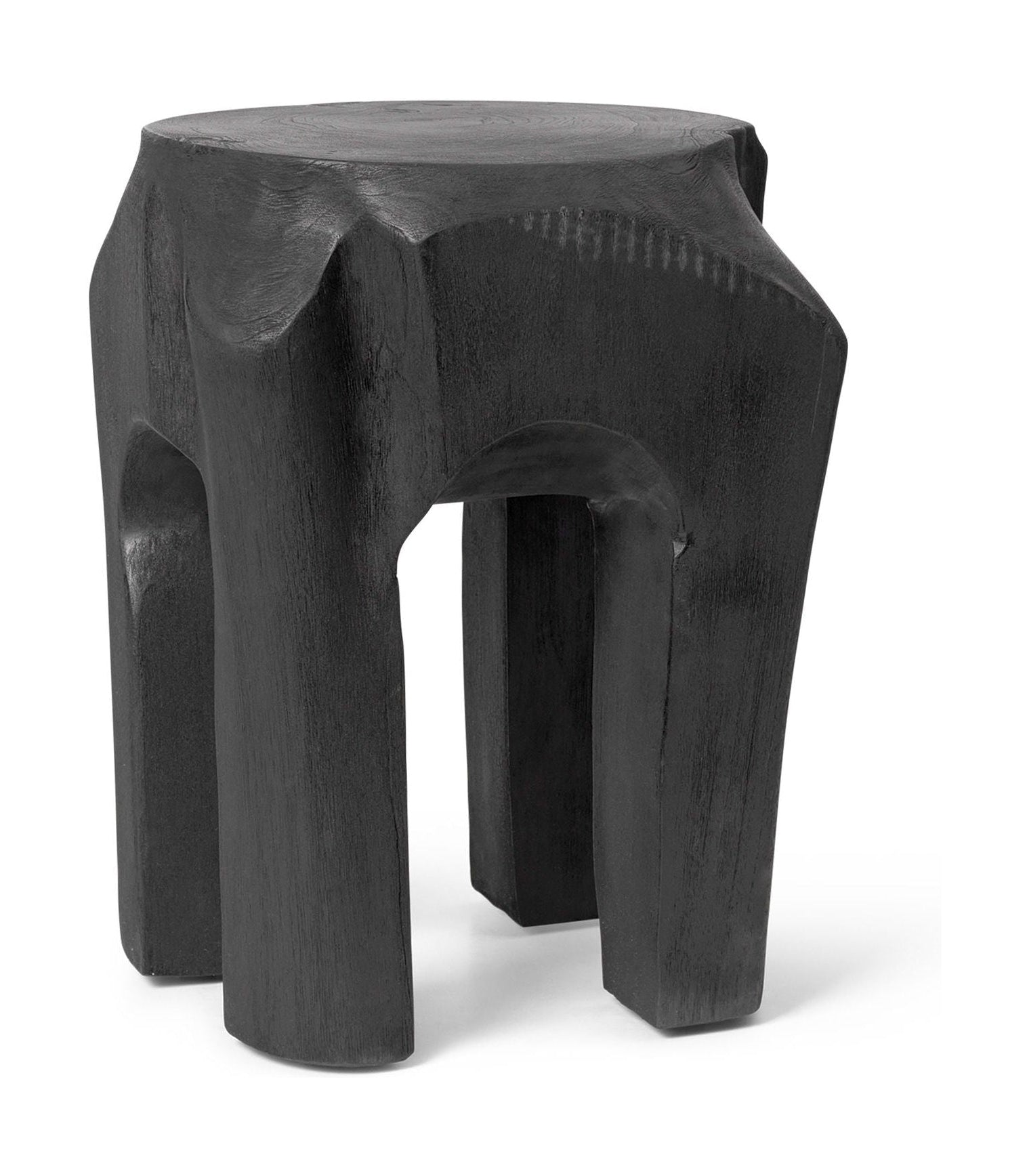 Stolička na živé kořenové stolice, černá obarvená
