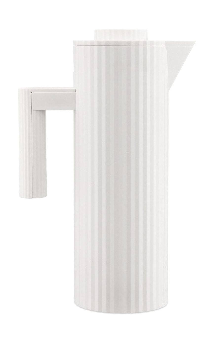 Alessi Plissé Thermo Insulated Jug 1 L, White