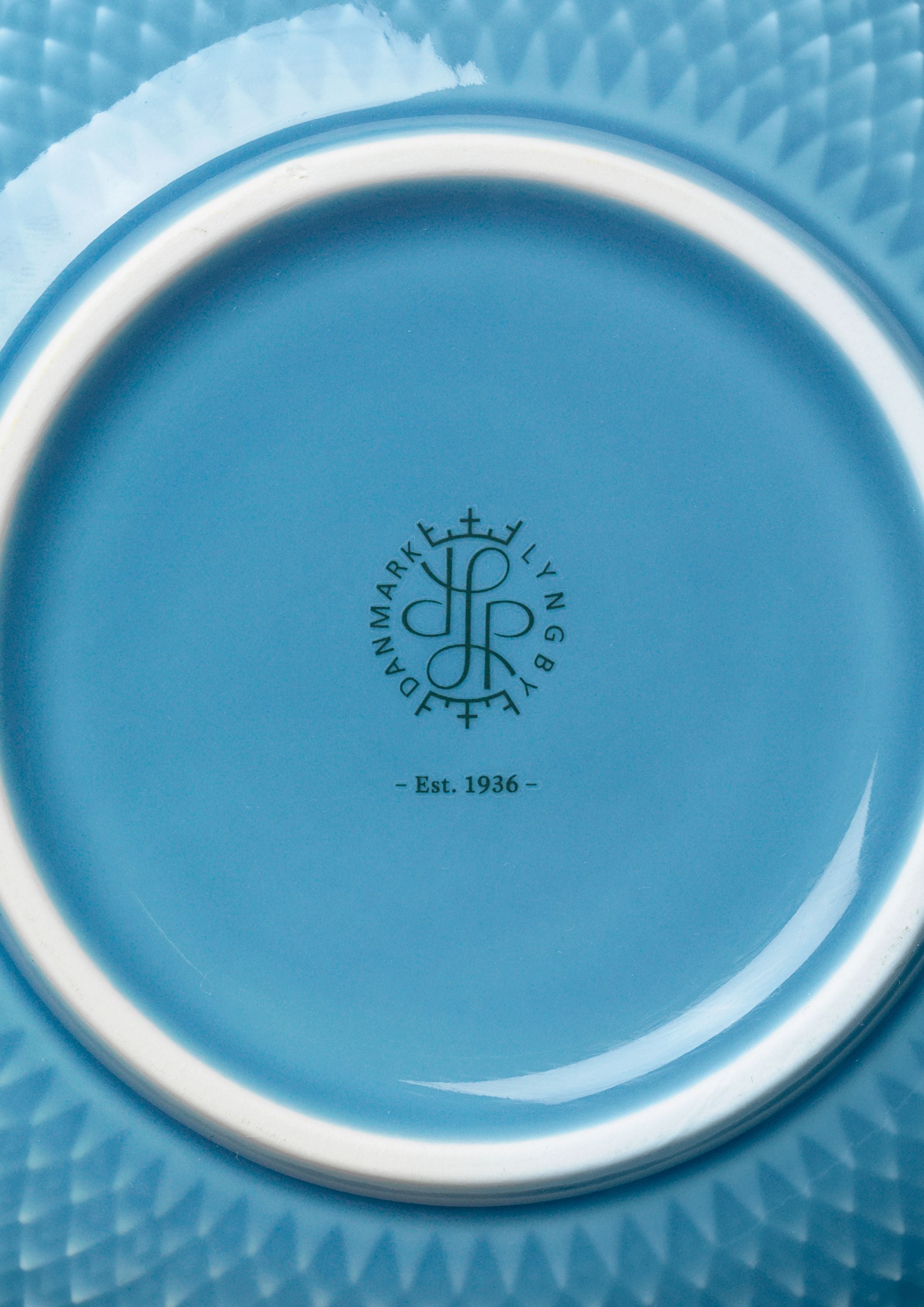 Lyngby Porcelæn Rhombe Color Bowl Ø15,5 cm, modrá