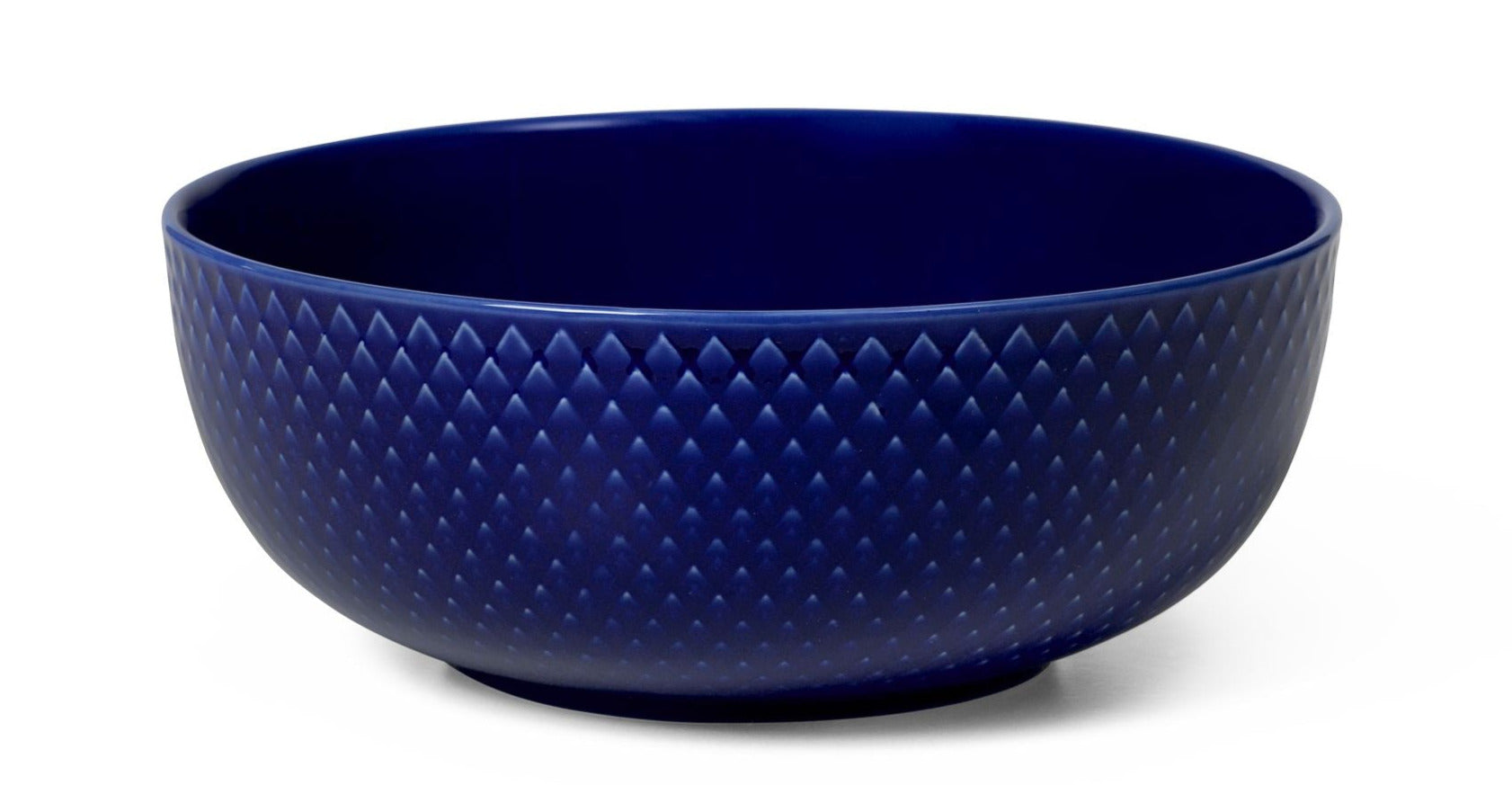 Lyngby Porcelæn Rhombe Color Bowl Ø15,5 cm, tmavě modrá