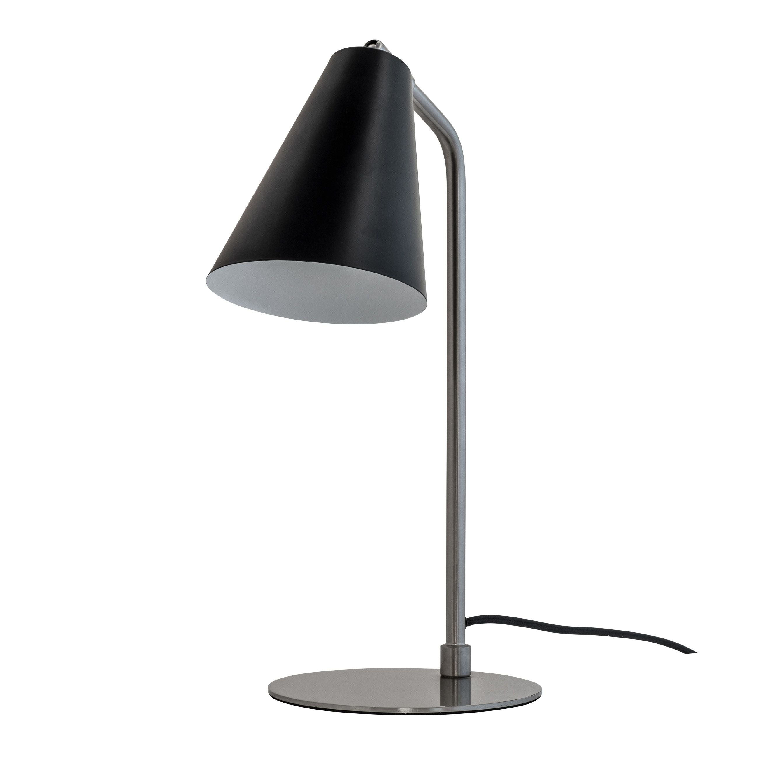 Dyberg Larsen Oswald stolní lampa, černá/ocel