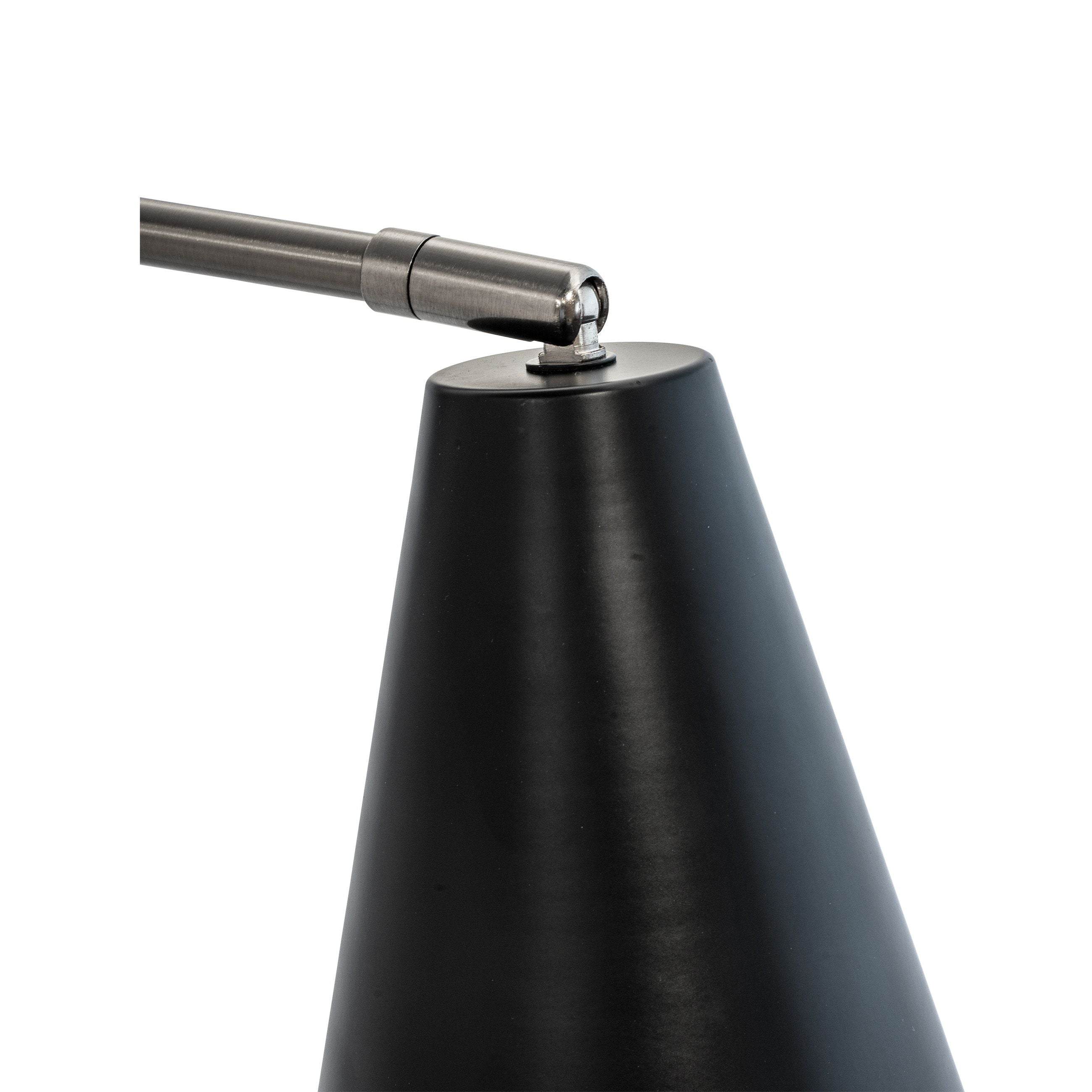 Dyberg Larsen Oswald stolní nástěnná lampa, černá/ocel