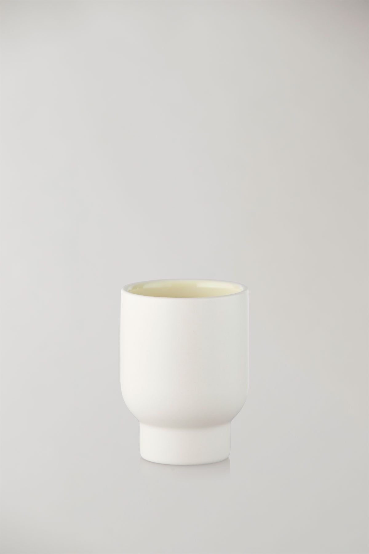 Studio About Clayware Set Of 2 Cups, Ivory/Yellow