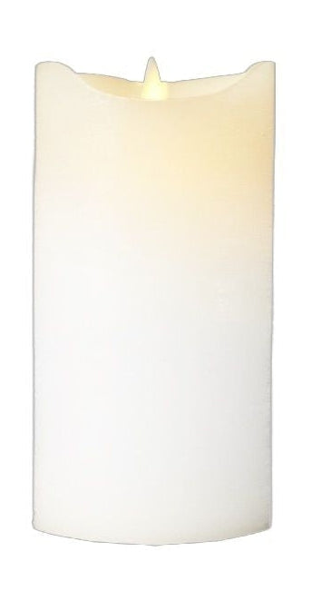 Exkluzivní LED svíčka Sirius Sara Ø7,5x H15cm, bílá