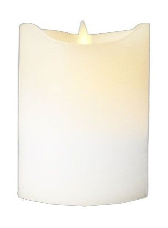 Sirius Sara dobíjecí svíčka bílá, Ø7,5x H10,5 cm
