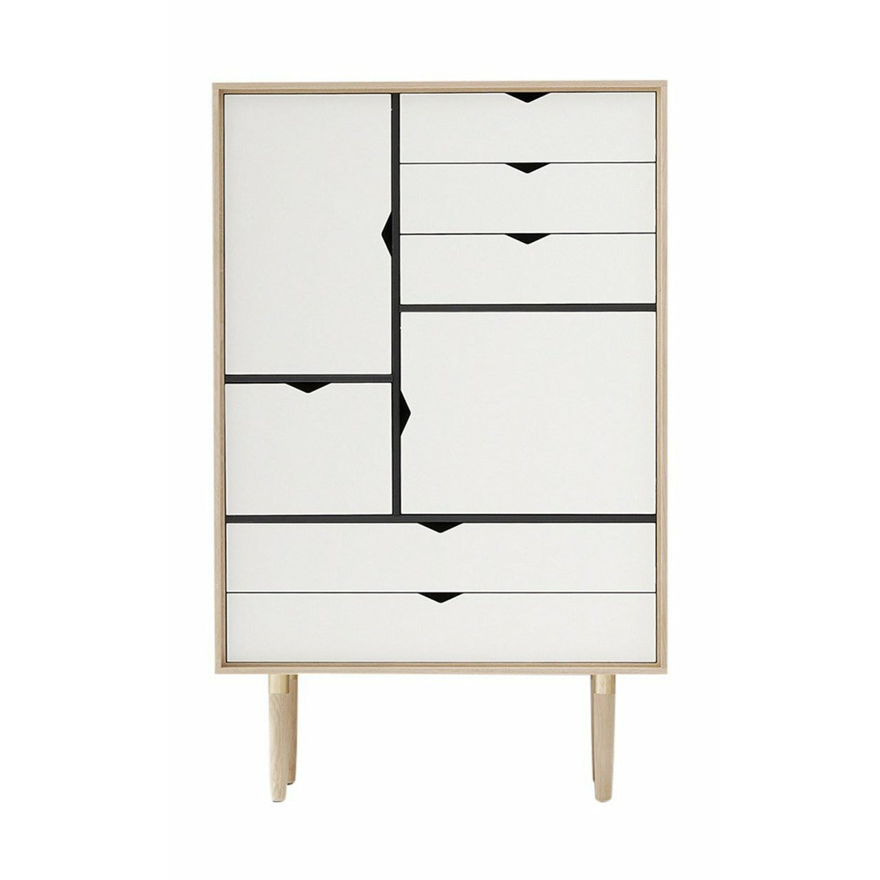 Andersen Furniture S5 Cabinet mýdlový dub, bílá fronta