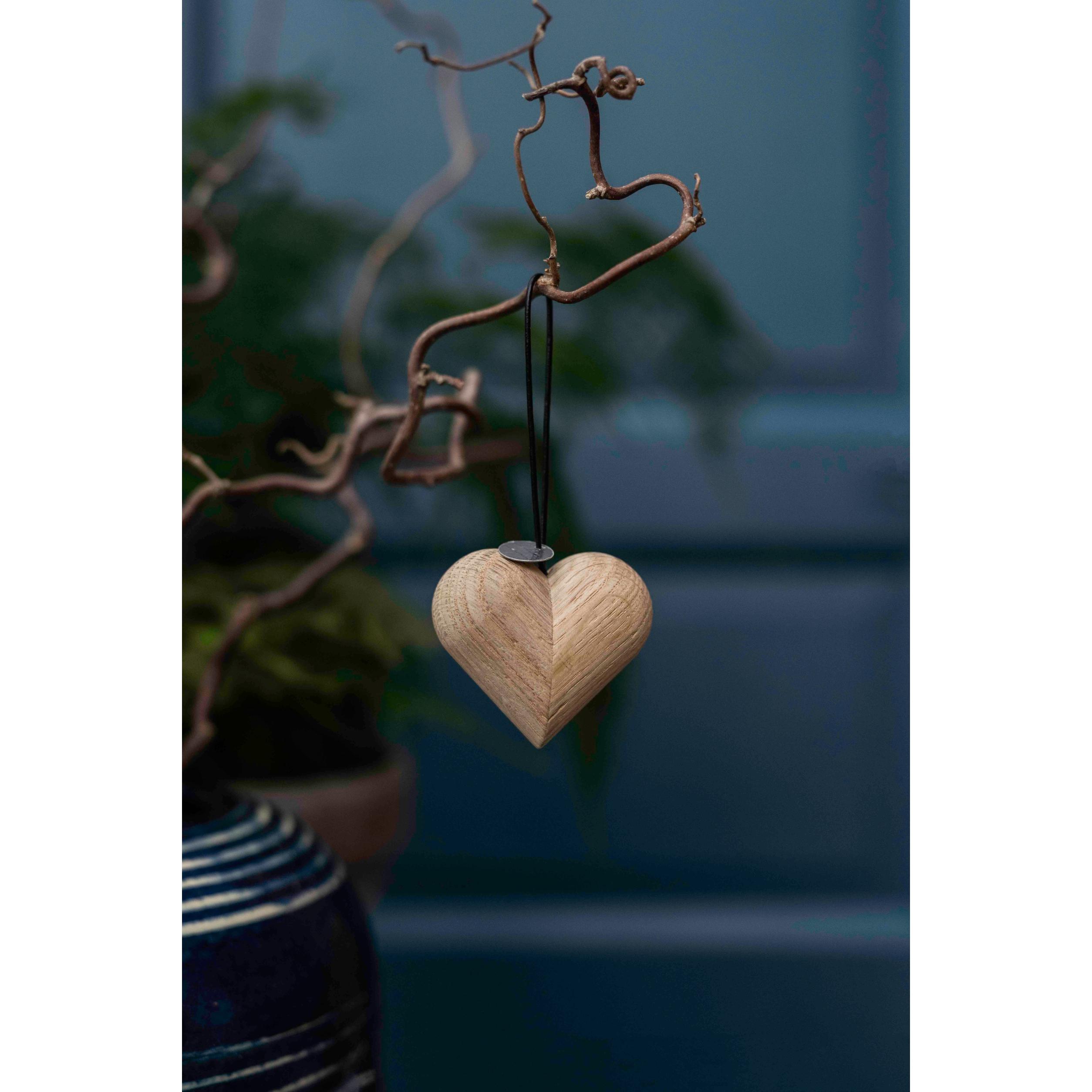 Architectmade Christmas Hanging Ornament Heart, 3ks
