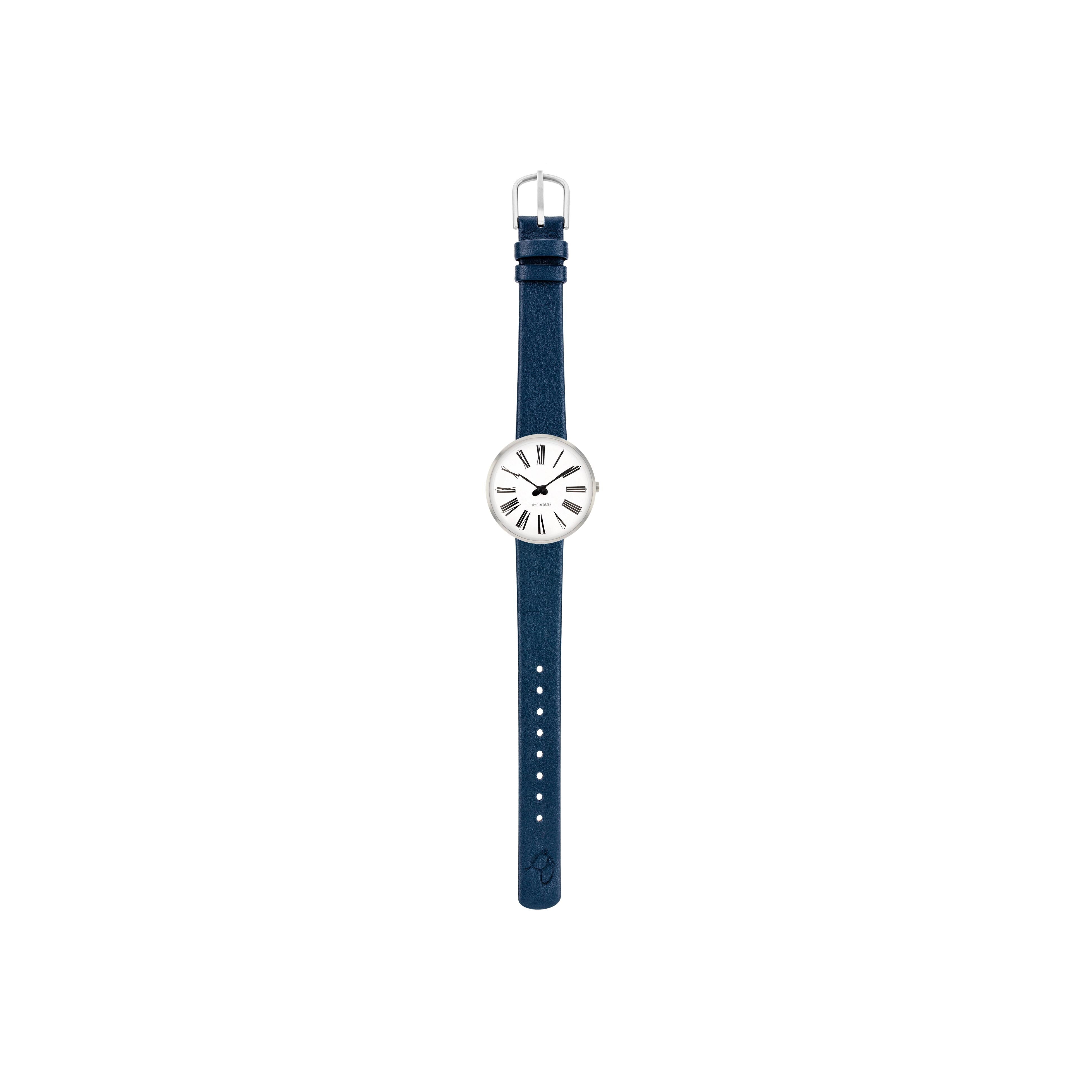 Arne Jacobsen Roman Wristwatch Ø30, modrá