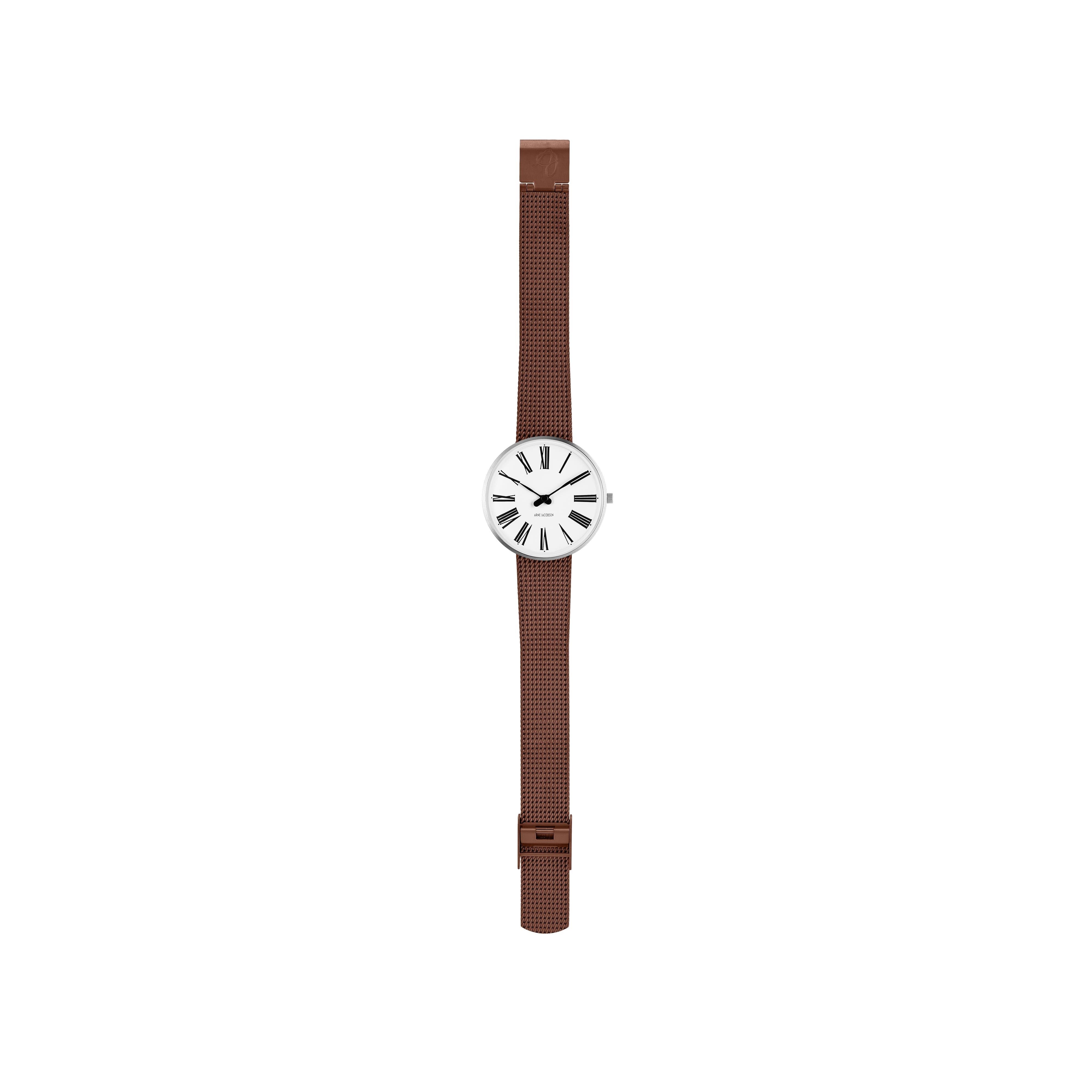 Arne Jacobsen Roman Wristwatch Ø34, měděná síť