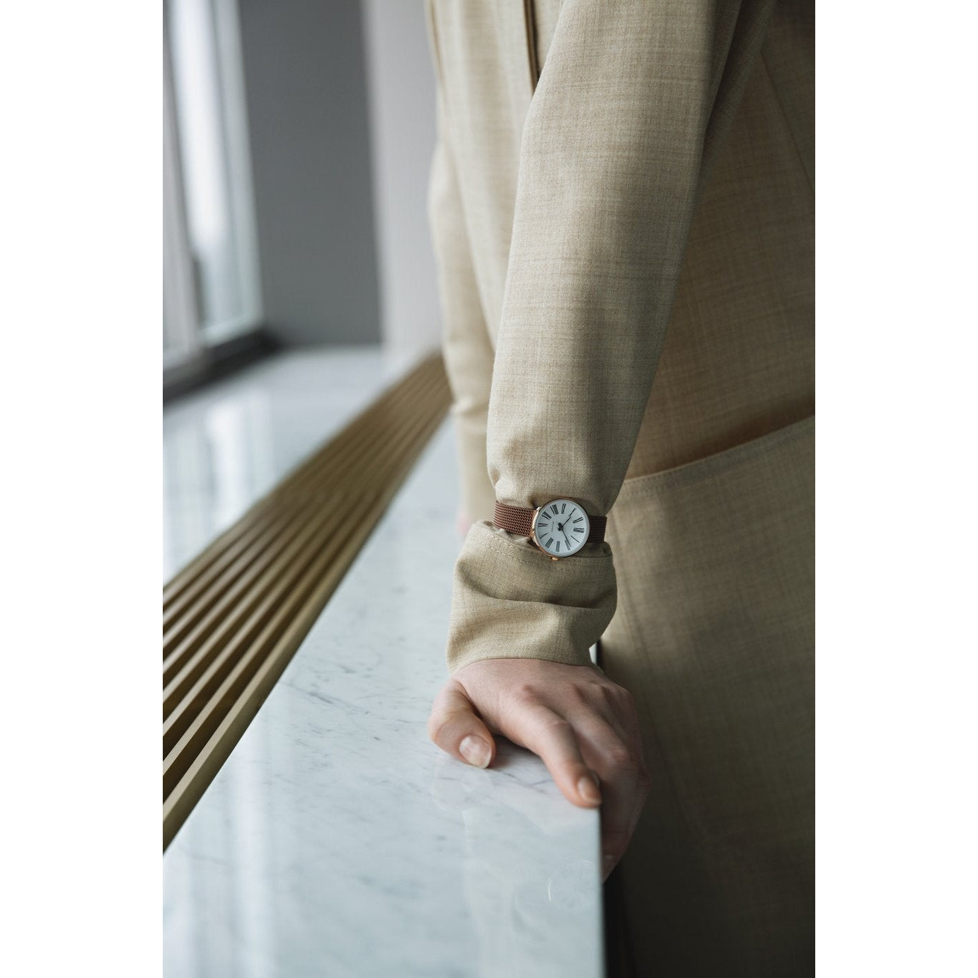 Arne Jacobsen Roman Wristwatch Ø40, Sunray /Úzká skupina