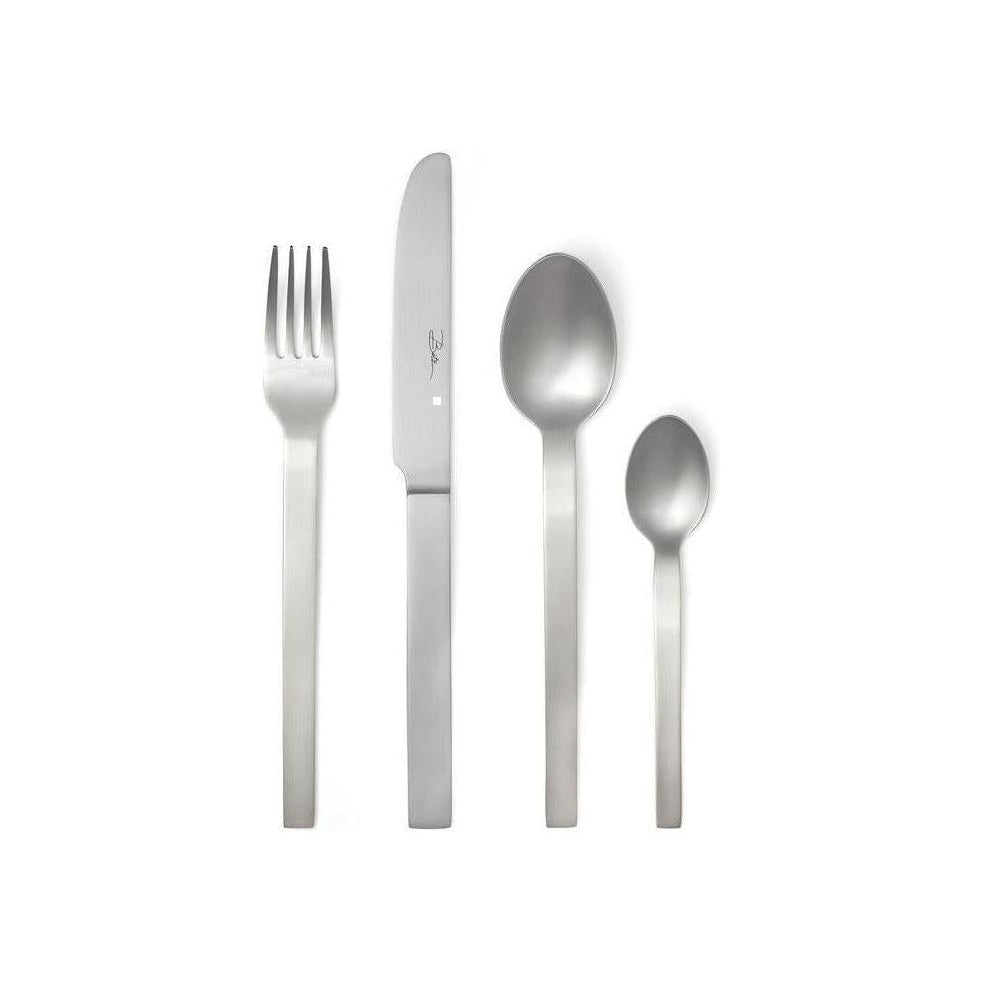 Bitz Filippa Cutlery Set 16 Pieces, Satin Steel