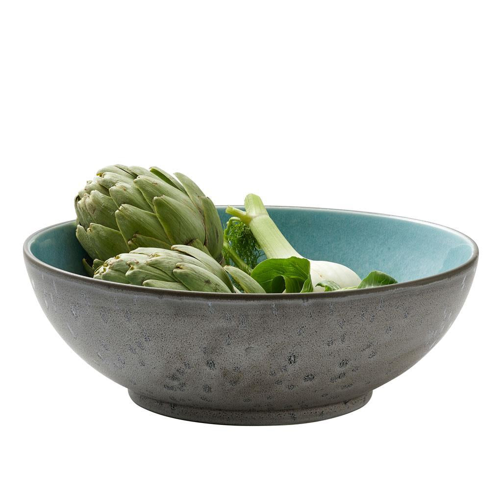 Bitz Salad Bowl, šedá/světle modrá, Ø 30 cm