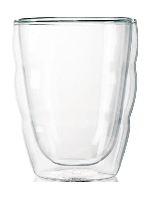 Bodová sklenice Bodotus dvojitá zděná průhlednost 0,25 l, 2 ks.