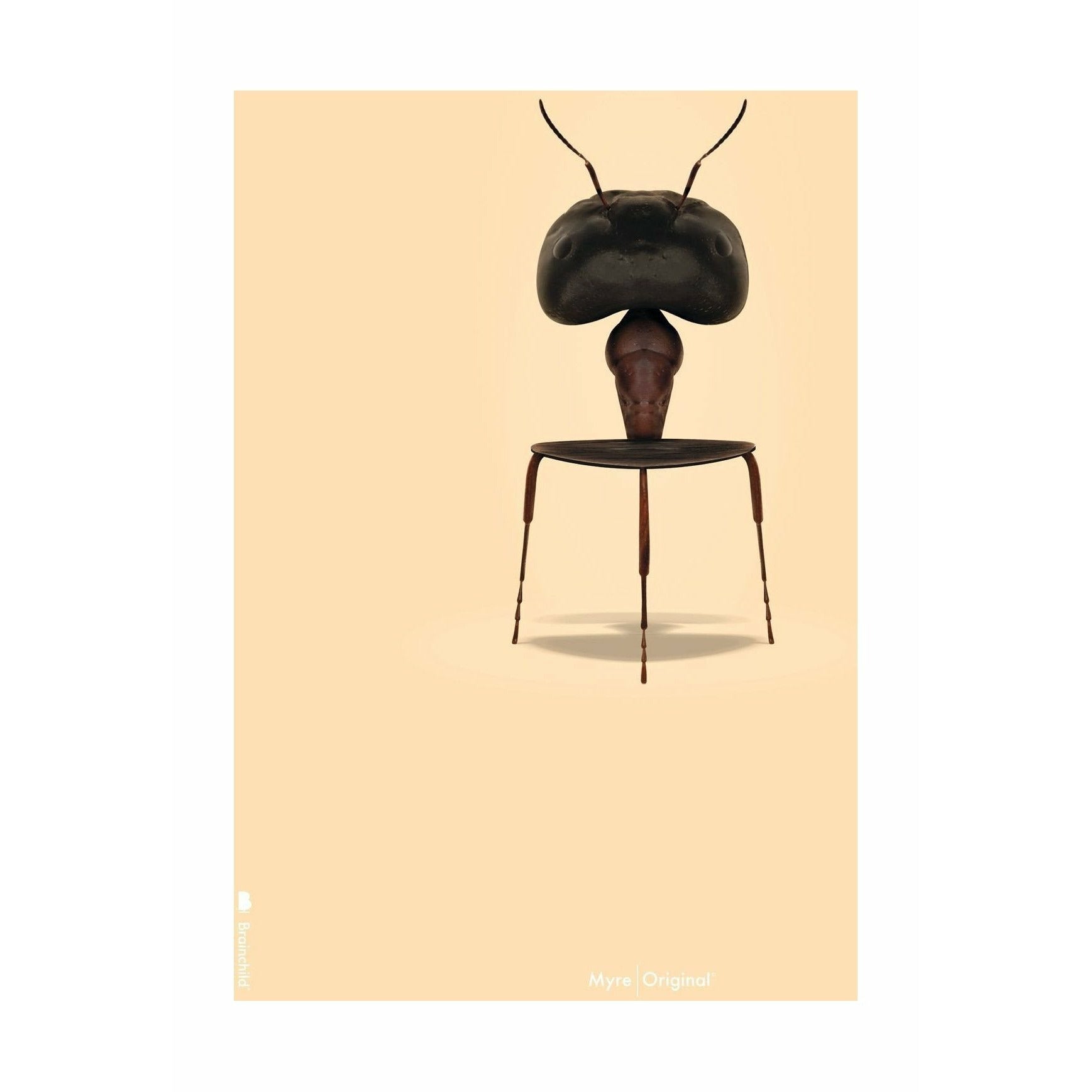 Brainchild Ant Classic plakát bez rámu 50 x70 cm, pískové barevné pozadí
