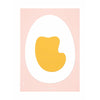 Plakát z vaječného papírového sponky s vaječným papírem bez rámu 30 x40 cm, růžové pozadí