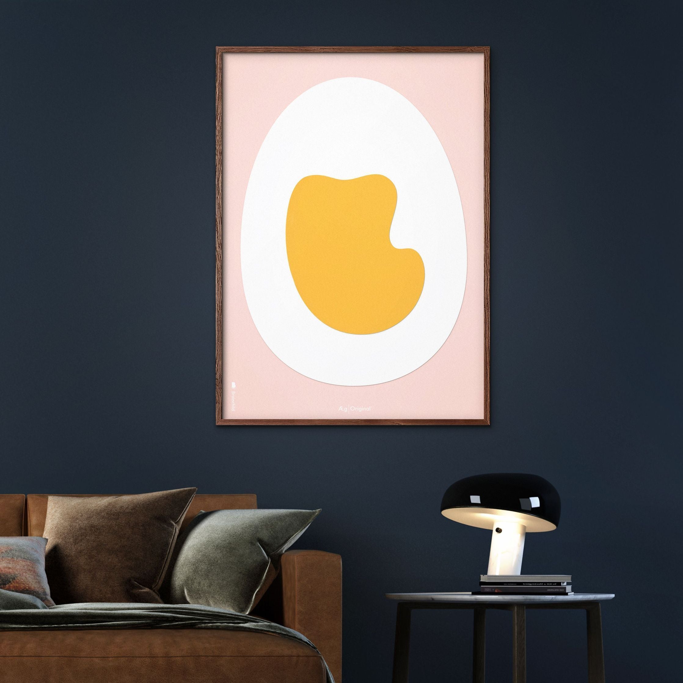 Plakát z vaječného papíru s vaječným papírem bez rámu A5, růžové pozadí