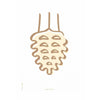 Plakát linky borovice kužele bez rámu 50x70 cm, bílé pozadí