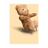 Brainchild Teddy Bear Classic Poster Without Frame A5, Sand Colored Background