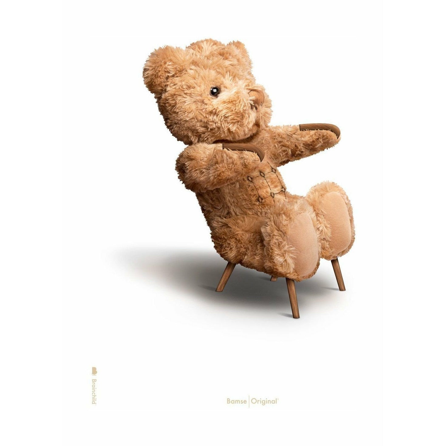 Brainchild Teddy Bear Classic plakát bez rámu A5, bílé pozadí