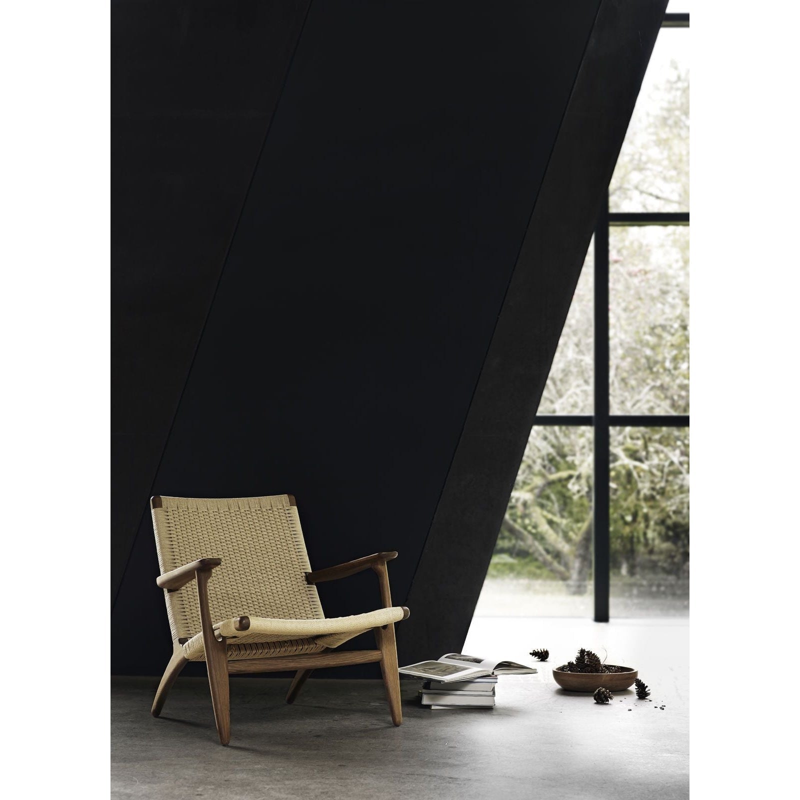 Karla Hansen CH25 Lounge Chair, naolejovaný dub/přirozený
