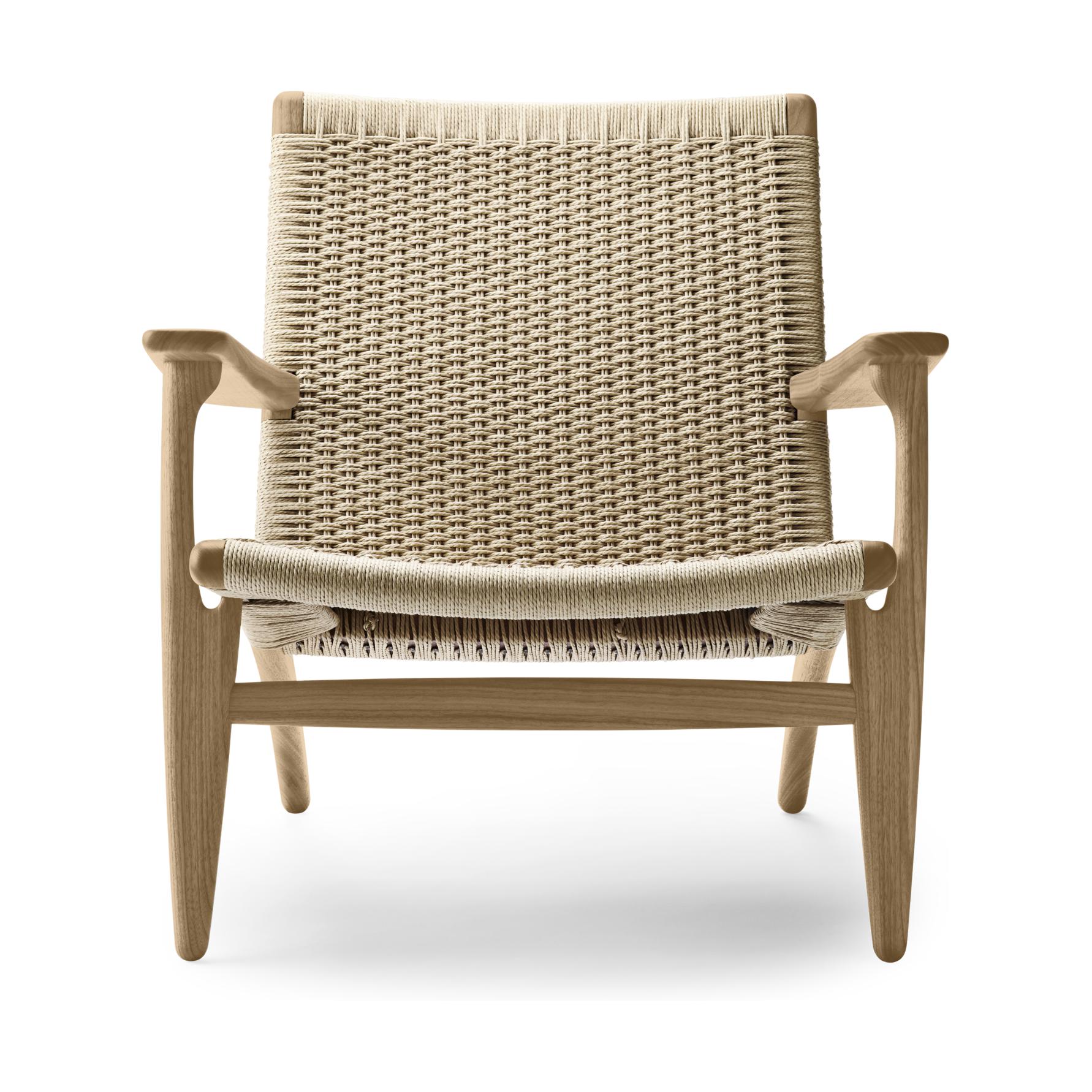 Karla Hansen CH25 Lounge Chair, naolejovaný dub/přirozený