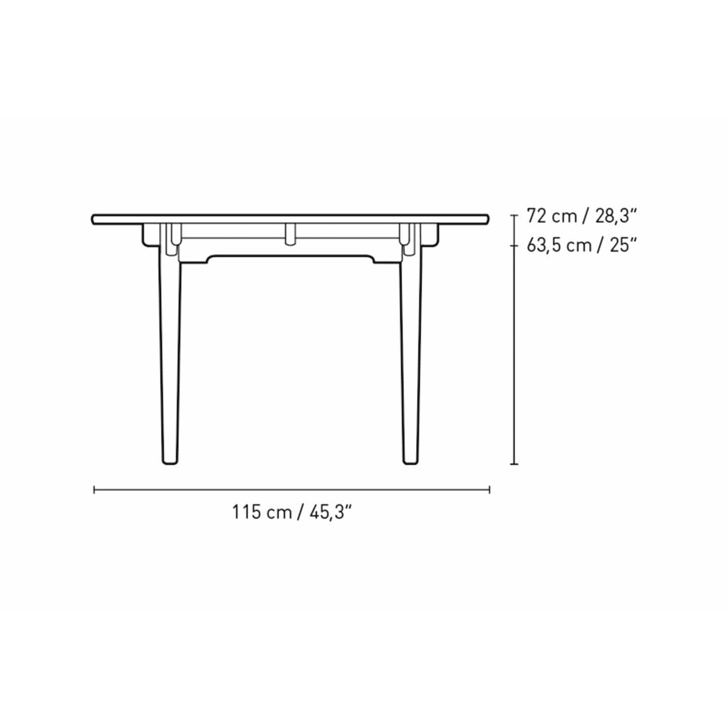 Jídelní stůl Carl Hansen CH339 navržený pro 4 vytáhnout talíře, mýdlový dub