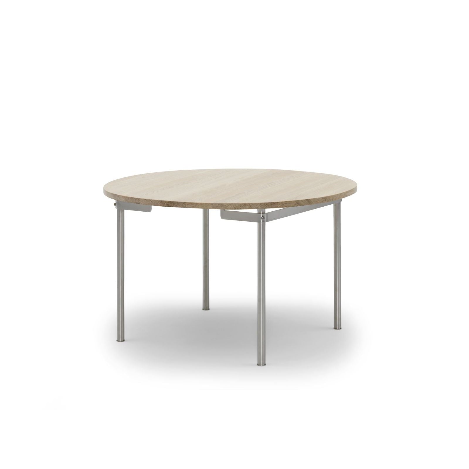 Jídelní stůl Carl Hansen CH388 bez dalších talířů, bílý naolejovaný dub
