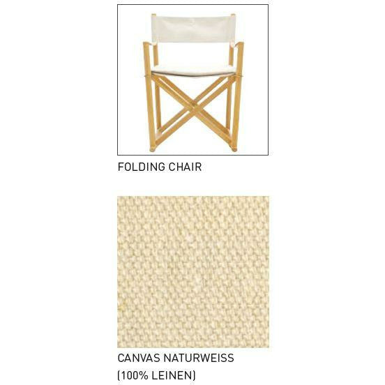 Vzorky plátna Carl Hansen pro skládací židli, přírodní bílá