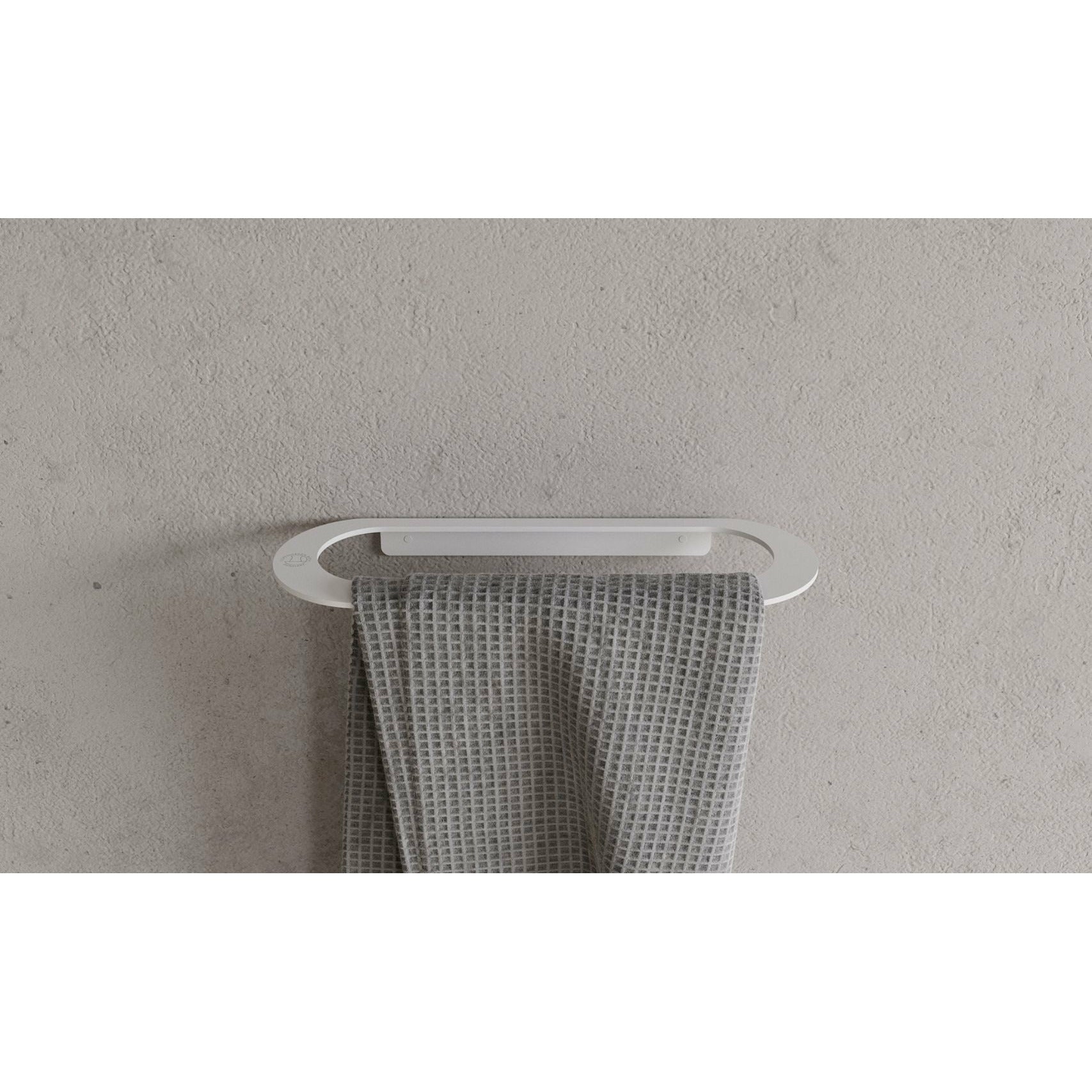 Kodaňská lázeň CB 100 držák ručníku L28 cm, bílá mat