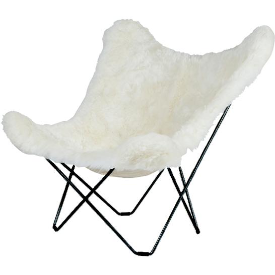 Cuero Island Mariposa Butterfly Chair, ohraničená bílá/černá