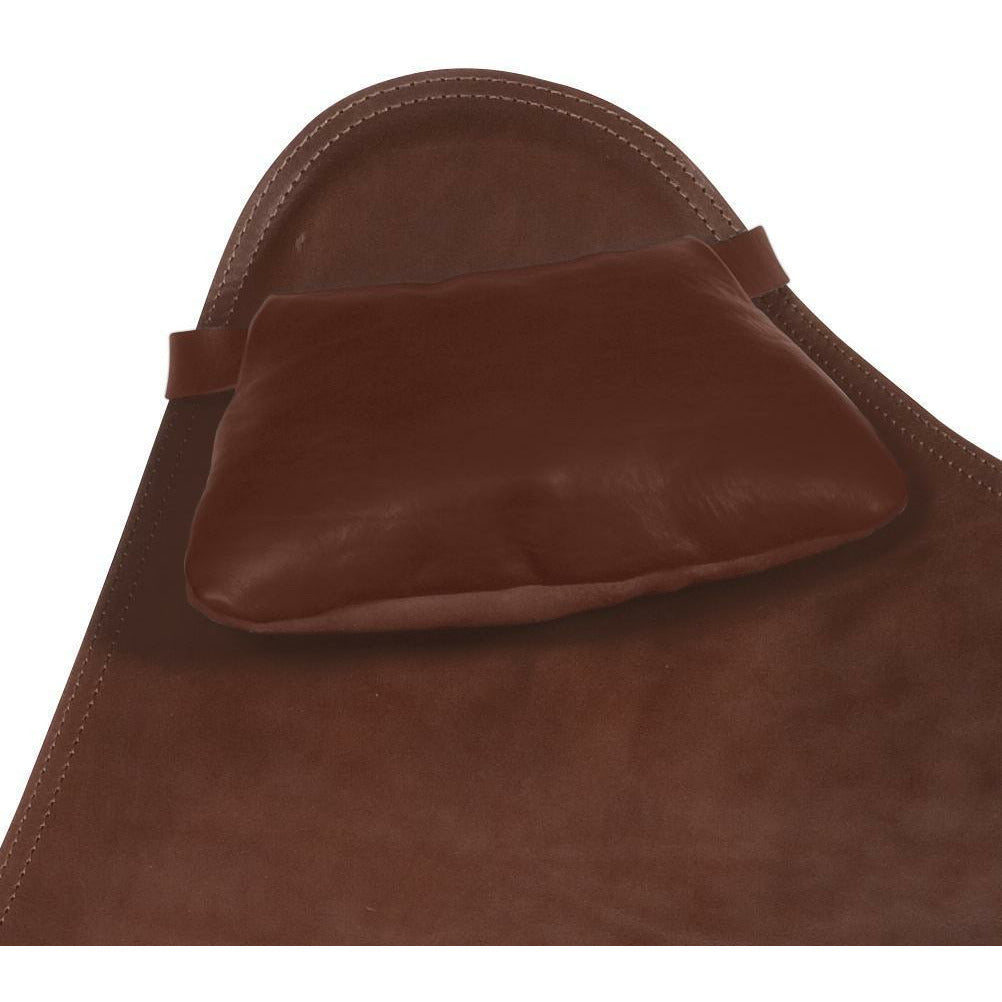Cuero Pampa Soft Leather Cushion, Chocolate