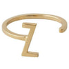 Design Letters Letter Ring A Z, 18k Gold Ploted, Z