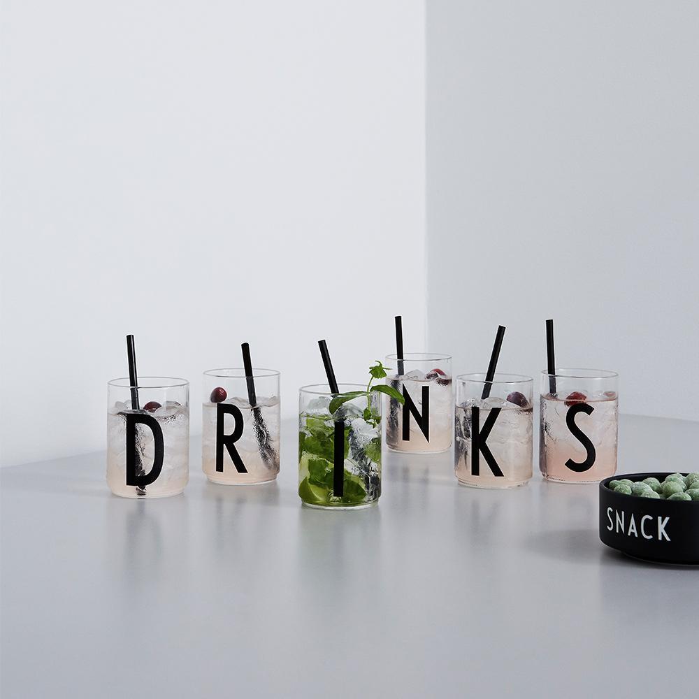 Design Letters Personal Drinking Glass A Z, L